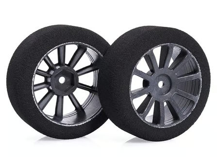 Matrix 26mm 1/10 Foam Front Tires (Air Carbon Rim) (2) (12mm Hex) (42 Shore)