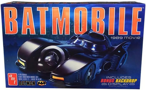 AMT 1/25 1989 Batmobile Plastic Model Kit,Black,