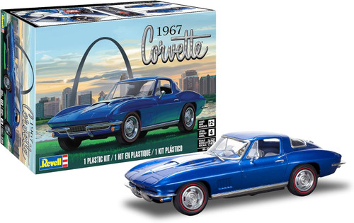 Revell 85-4517 1967 Corvette Coupe Model Car Kit 1:25 Scale 116-Piece Skill Level 4 Plastic Model Building Kit
