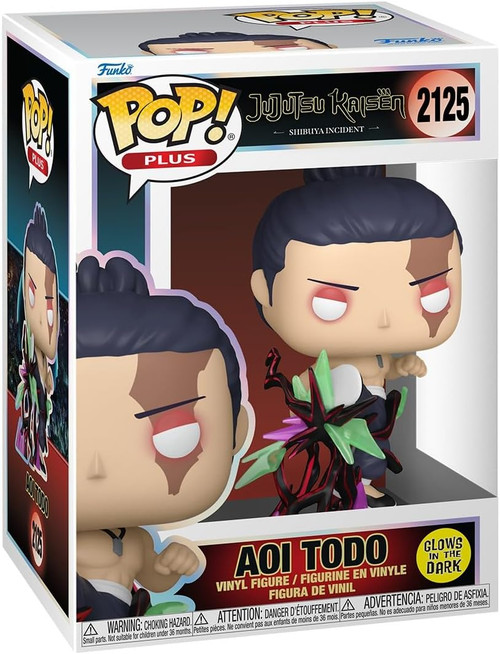 Pop! Funko  Plus Jujutsu Kaisen Aoi Todo Glow-In-The-Dark Vinyl Figure