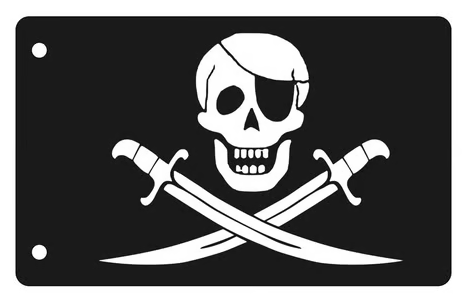 MyTrickRC TrickWhip2 Scale Whip Light Tube Flag Accessory (Pirate)