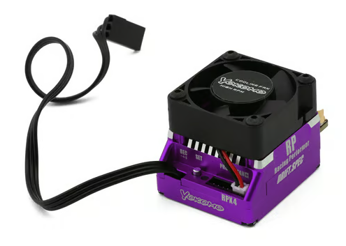 Yokomo BL-RPX4 Competition Sensored Brushless 1/10 Drift Spec ESC (Purple) YOKBL-RPX4DP