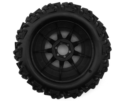 UpGrade RC Dirt Claw 2.2" Pre-Mounted BELTED Tires for Traxxas® Mini Maxx® & Mini XRT® (2) w/12mm Narrow, 12mm Wide, & 14mm Hexes UPG-10013