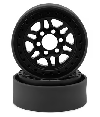 Vanquish Products Battle Born Kilo 1.9" Beadlock Crawler Wheels (Black) (2) VPS08190
