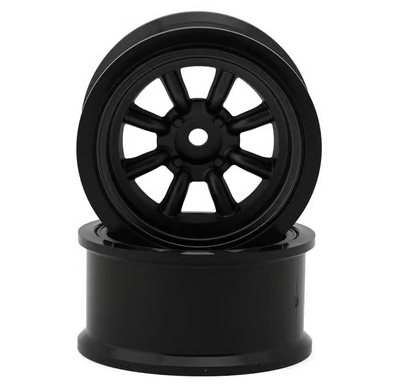 RC Art Fifteen Series Watanabe 1/10 Drift Wheels (Matte Gun-Metallic) (2) (6mm Offset) w/12mm Hex