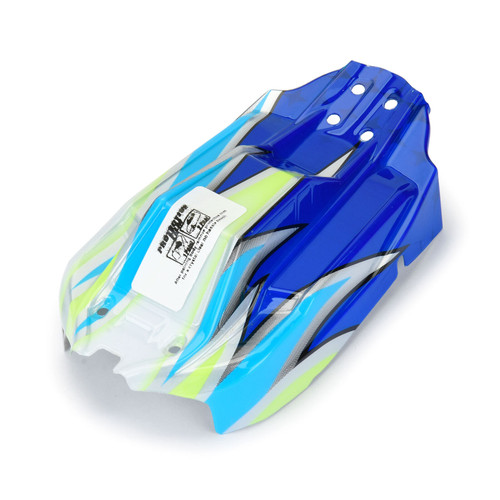 Pro-Line Limited Edition 1/14 Pre-Cut/Pre-Painted Axis Jagged (White/Blue) Body: Typhon GROM PRO367121