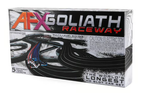 AFX Goliath Raceway Slot Car Track Set w/Two Formula Cars (LWB) (Mega G+)