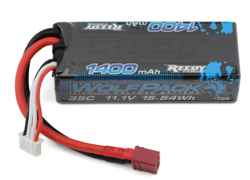 Reedy WolfPack LiPo Mini 1400mAh 35C 3S 11.1V with T-plug ASC765