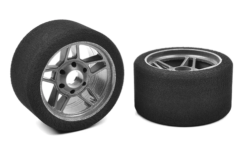 Team Corally RC Attack Foam Tires, for 1/8 Circuit, 32 Shore, Front, Part # COR14712-32