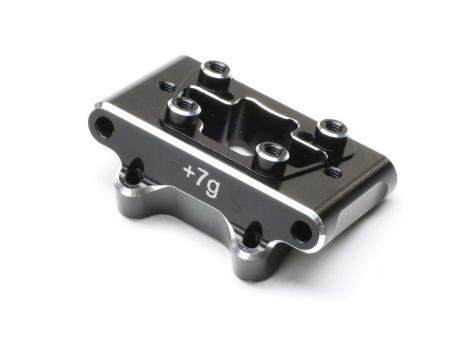 TLR-1066 Front Pivot Block, Aluminum, Black: 22S Sprint