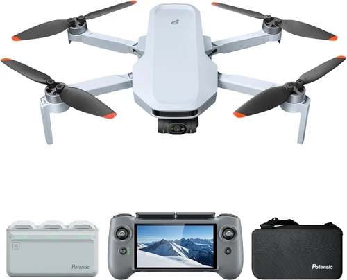 Potensic - ATOM 2 Fly More Combo Drone with Remote Controller PTD 1 - Gray
