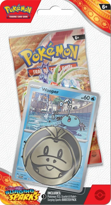 Pokemon Surging Sparks Check Lane Booster (Pachirisu or Wooper Promo)