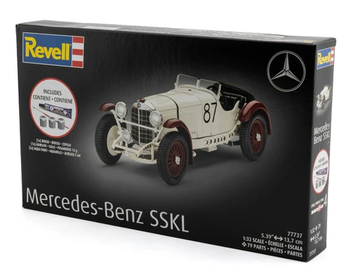 Revell 1/32 Mercedes-Benz SSKL Plastic Model Kit w/Paint, Brush & Cement RMX77737