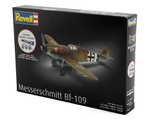Revell 1/72 Messerschmitt Bf-109 Plastic Model Kit w/Paint, Brush & Cement  RMX74160