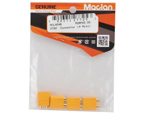 Maclan XT60 Connectors (4 Male) MCL4046