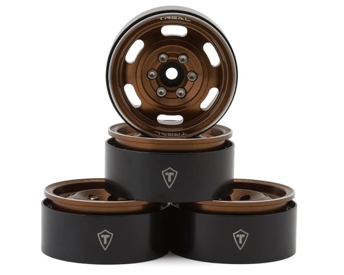  Treal Hobby Type G 1.9" Vintage Wagon Beadlock Wheels (Copper) (4) (129.5g) TLHTWHEEL-54