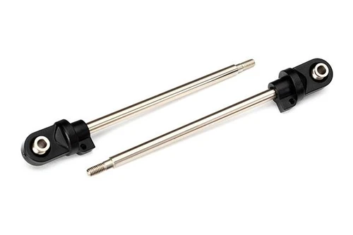 Traxxas 7763 110 mm Chrome Long GTX Shock Shafts (2) 