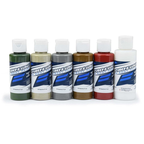 RC Body Paint, Military Set (6 Pack) PRO632304