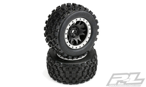 Badlands MX43 Pro-Loc Mounted, Impulse Black Wheels with Grey Rings (2): X-Maxx PRO1013113