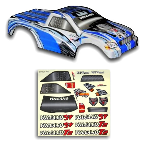 REDCAT RACING 188011/10 Truck Body Blue and Silver RER02384