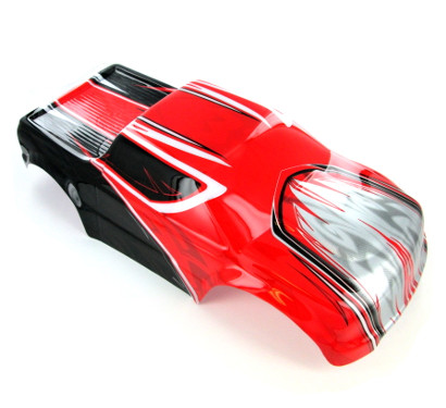 REDCAT RACING R1101 Monster Truck Body, Red, Black and Silver RER05938