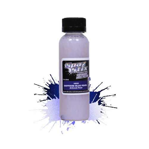 SZX16020  Sapphire Blue Pearl Airbrush Ready Paint, 2oz Bottle