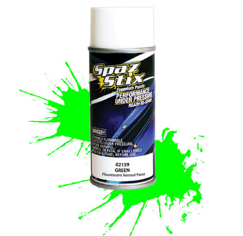 SZX02159  Green Fluorescent Aerosol Paint, 3.5oz Can