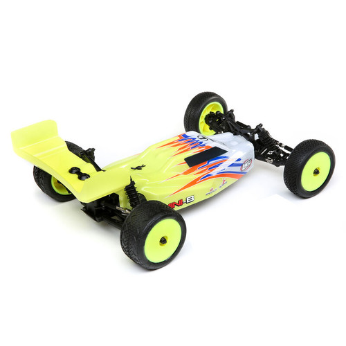 1/16 Mini-B Brushed RTR 2WD Buggy, *Yellow/White LOS01016T3