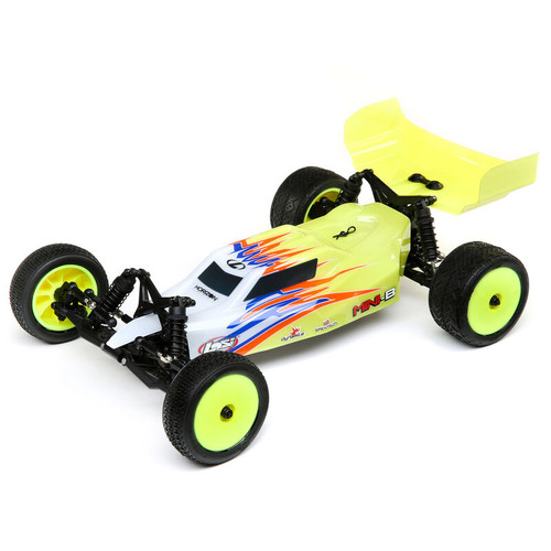 1/16 Mini-B Brushed RTR 2WD Buggy, *Yellow/White LOS01016T3