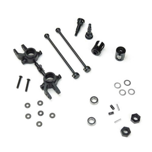 M6 Driveshafts and Steering Blocks, Front, 6mm: Slash 4X4 TKR6851X