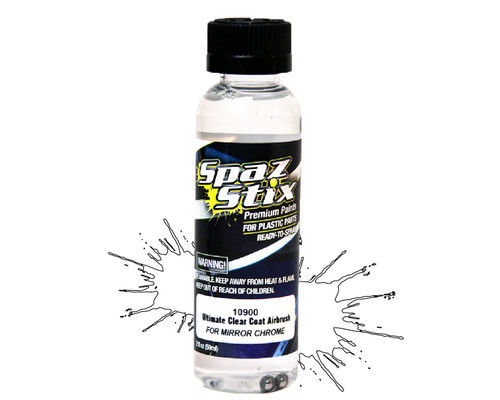SZX10900  Ultimate Clear Coat for Mirror Chrome, Airbrush Ready Paint, 2oz Bottle
