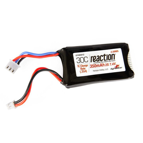 7.4v 350mAh 2S LiPo Battery: PH 2.0  DYNB0012