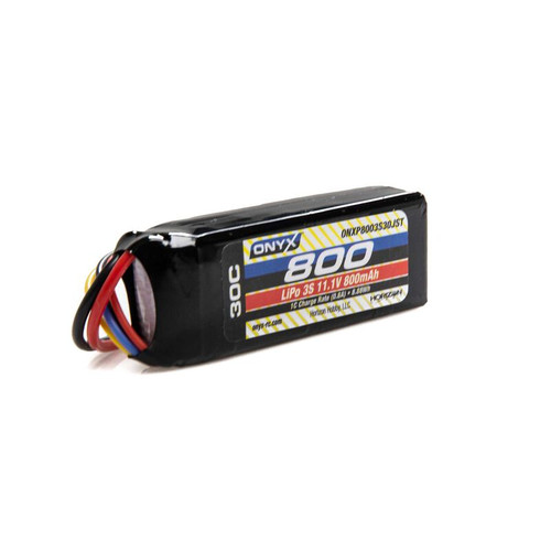 11.1V 800mAh 3S 30C LiPo Battery: JST  ONXP8003S30JST