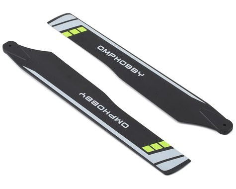 175mm Main Blades for OMP M2 Explore and M2 V2 Helicopters   yellow  oshm2108