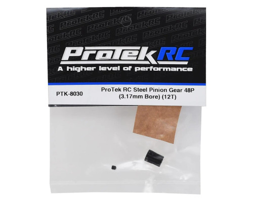 ProTek RC Lightweight Steel 48P Pinion Gear (3.17mm Bore) (12T)    PTK8030