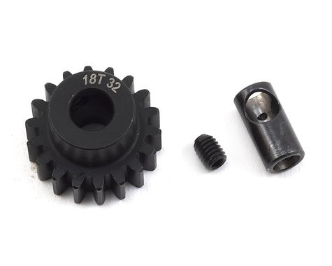 ProTek RC Steel 32P Pinion Gear w/3.17mm Reducer Sleeve (Mod .8) (5mm Bore) (18T) PTK8061