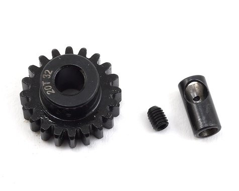 ProTek RC Steel 32P Pinion Gear w/3.17mm Reducer Sleeve (Mod .8) (5mm Bore) (20T)  PTK8063
