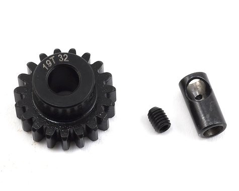 ProTek RC Steel 32P Pinion Gear w/3.17mm Reducer Sleeve (Mod .8) (5mm Bore) (19T)   PTK8062