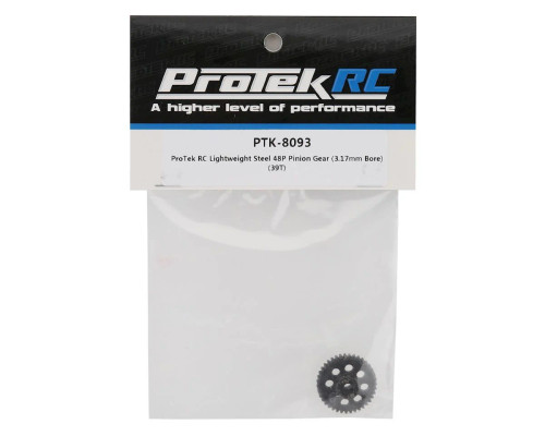 ProTek RC Lightweight Steel 48P Pinion Gear (3.17mm Bore) (39T)   PTK8093