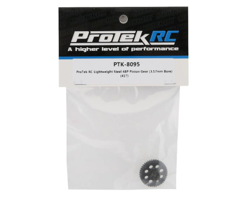 ProTek RC Lightweight Steel 48P Pinion Gear (3.17mm Bore) (41T)   PTK8095