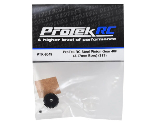 ProTek RC Lightweight Steel 48P Pinion Gear (3.17mm Bore) (31T) PTK8049