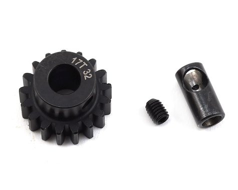 ProTek RC Steel 32P Pinion Gear w/3.17mm Reducer Sleeve (Mod .8) (5mm Bore) (17T)  PTK8060