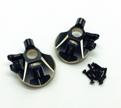 Treal Brass Front Inner Portal Covers Steering Knuckles for Axial Capra UTB/SCX10 III Black x002tw26zp