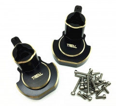 Treal Brass Rear Inner Portal Housing(L/R) Heavy for Redcat GEN8 Scout II black