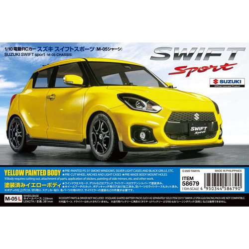 Tamiya 1/10 Suzuki Swift Sport M-05 TAM58679A