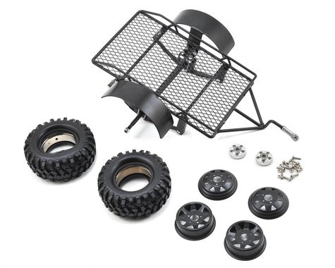 Yeah Racing 1/10 Scale Aluminum Leaf Spring Hitch Mount Crawler Trailer YEA-YA-0405