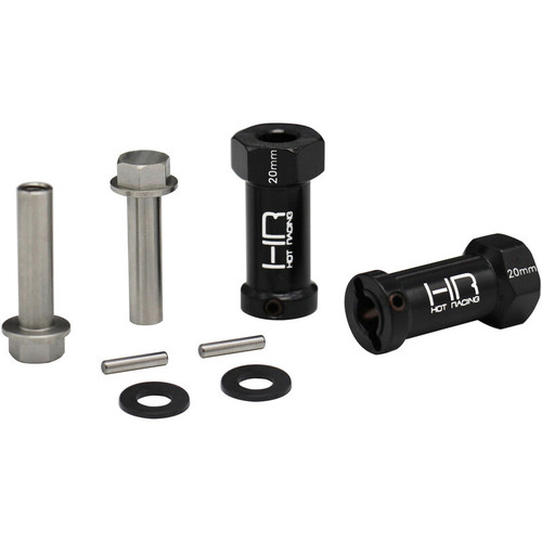 HRASCX10TT01 20mm Wheel Hub Exten 12mm Hex (2): SCX, Wraith