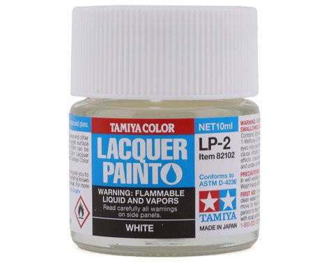Tamiya LP-2 White Lacquer Paint (10ml) TAM82102