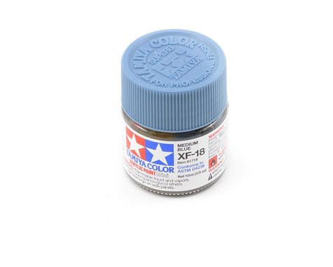 Tamiya XF-18 Flat Medium Blue Acrylic Paint (10ml)  TAM81718