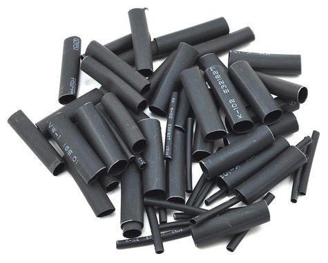 ProTek RC 1.5, 5, 6 & 8mm Shrink Tubing Assortment Pack (Black) (20) (1" Length) 